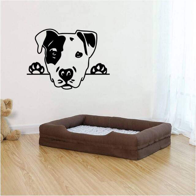 staffordshire Bull Terrier Self Adhesive Vinyl Wall Art, Decal, Transfer, Mural, Interior Or Exterior Use - 32 Colours, 5 Sizes 1014 - image 1