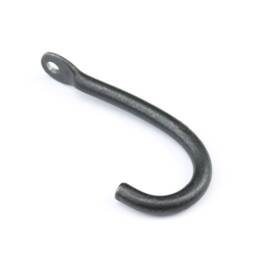 Hand Forged Iron Key Hook - Round Rustic Wall Mount - thumbnail 2