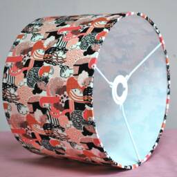 Handmade Strong Women Lampshade Alexander Henry Novelty Fabric - thumbnail 3