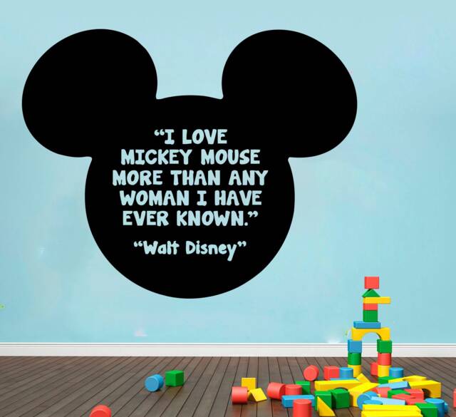Mickey & Minnie Mouse Name Wall Decal Nursery Decor Sticker 4122 - image 1