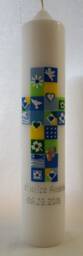 Baptismal Candle Cross Mosaic 300 X 60 Mm - thumbnail 2