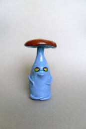 Polymer Clay Mushroom Figurine Spooky Halloween Decor - thumbnail 1