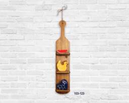 Paddle Shelf Wall Hanging Reclaimed Wood Farmhouse Decor - thumbnail 1