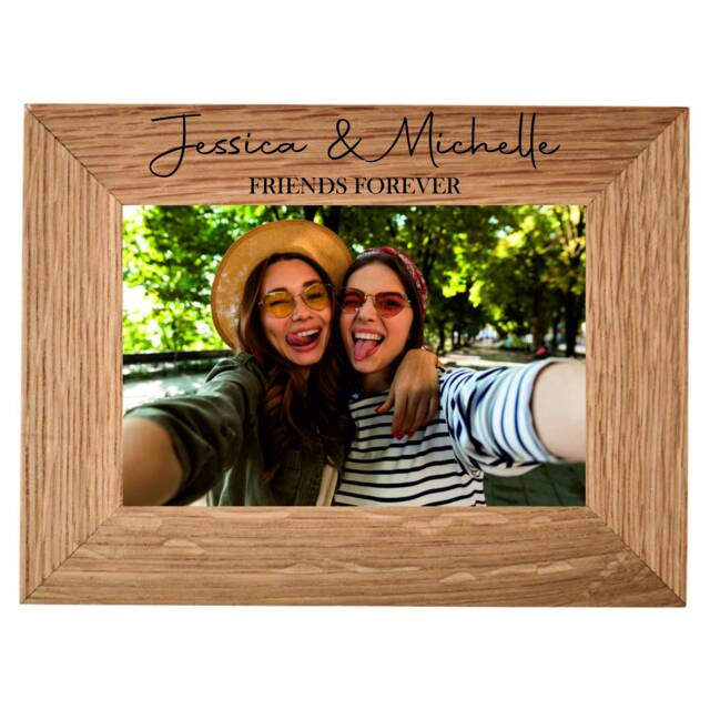 Personalised Photo Picture Frame - Best Friends Forever Bff Gift For Her Birthday Christmas Special Unique Customised Keepsake