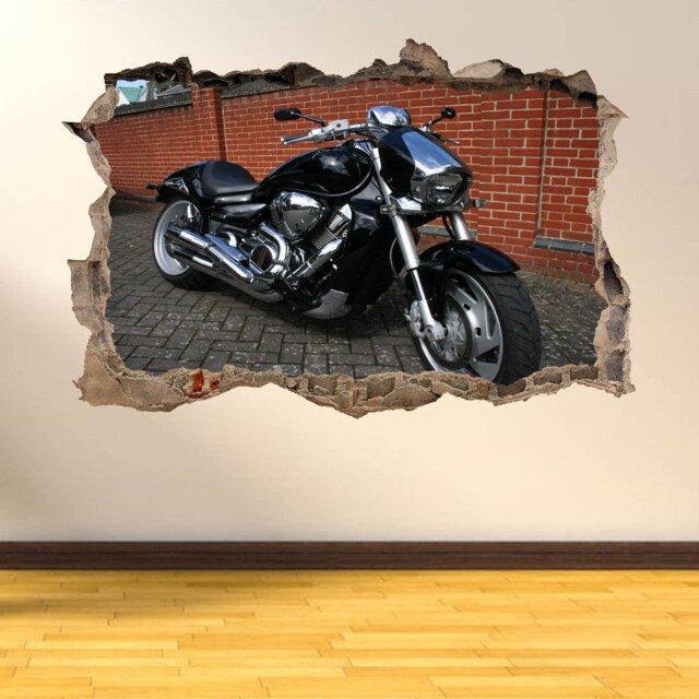 Motorbike Motorcycle Wall Decal Sticker Mural Poster Print Art Home Garage Decor Ar13 - image 1
