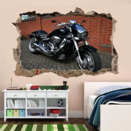 Motorbike Motorcycle Wall Decal Sticker Mural Poster Print Art Home Garage Decor Ar13 - thumbnail 2