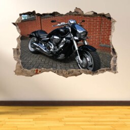 Motorbike Motorcycle Wall Decal Sticker Mural Poster Print Art Home Garage Decor Ar13 - thumbnail 1