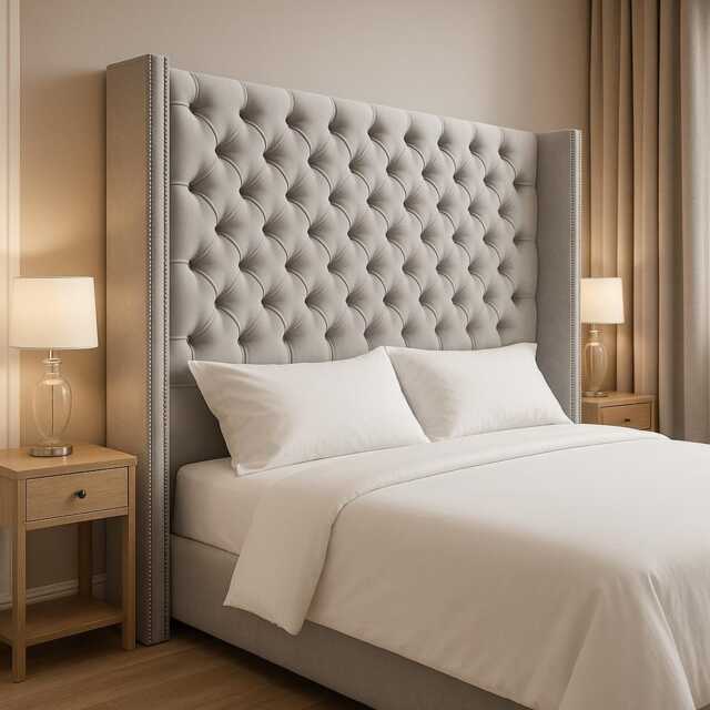 Plush Velvet Chesterfield Headboard - 60 - image 1