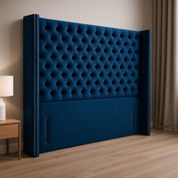 Plush Velvet Chesterfield Headboard - 60 - thumbnail 3