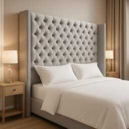 Plush Velvet Chesterfield Headboard - 60 - thumbnail 1