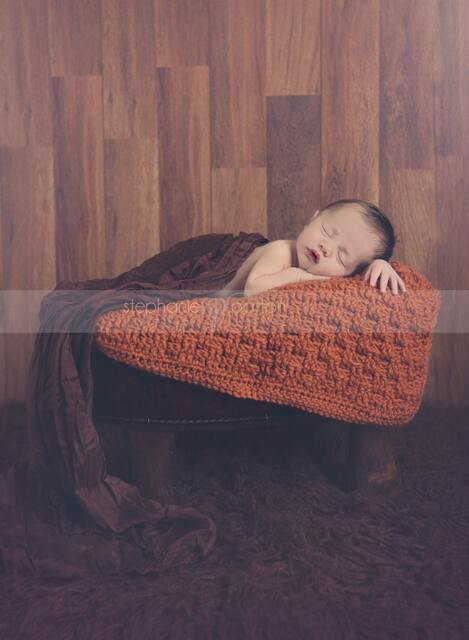 Crochet Newborn Layering Blanket - Bump Baby Newborn Basket Stuffer Photo Prop Mini - image 1