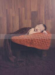 Crochet Newborn Layering Blanket - Bump Baby Newborn Basket Stuffer Photo Prop Mini - thumbnail 1