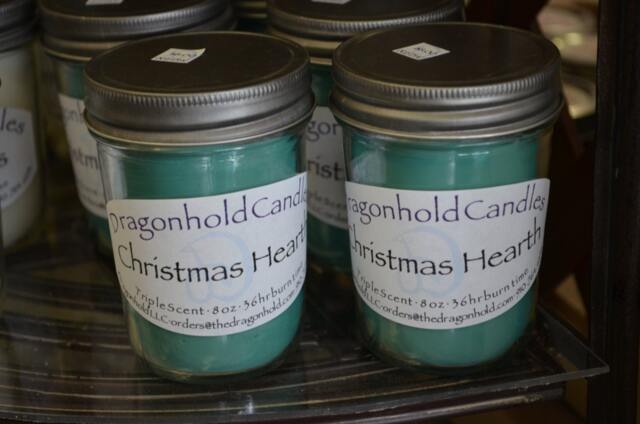 Christmas Hearth Candle Hand Poured, Triple Scented Soy-Paraffin Candle