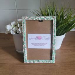 Candy Cane Clay Slices Photo Frame 4 X 6 Inches - thumbnail 2