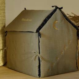 Toy Chest Dollhouse Cotton Gauze Khaki Color - thumbnail 2