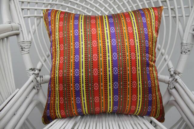 Kilim Pillow Cases, Covers, 18x18 Vintage Pillow, Both Sided Striped Mens Gift 13 - image 1