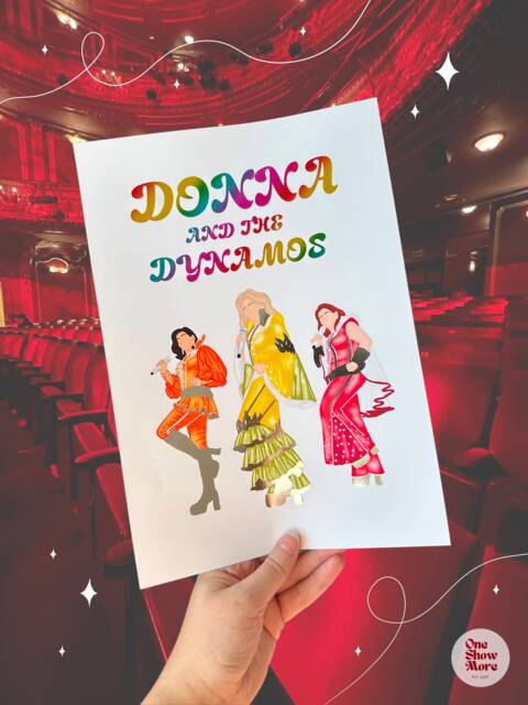 Mamma Mia The Musical Donna & The Dynamos Foil Print