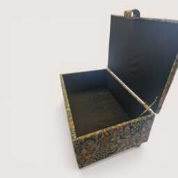 Large Long Storage Ottoman Box William Morris Tapestry Woodland Hares - thumbnail 4