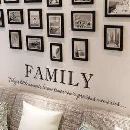 Family Today's Little Moments Become Tomorrow's Wall Art Decal Sticker Lettering Saying Uplifting Inspirational Quote Verse - 076 - thumbnail 1