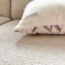 Langley Leaf Rosehip Cushion, Embroidered John Lewis Fabric With A Zip Fastening 16 - thumbnail 3