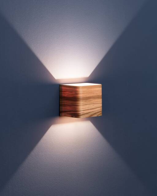 Ash Wood Led Wall Sconce Dimmable Bedside Light - image 1