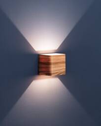 Ash Wood Led Wall Sconce Dimmable Bedside Light