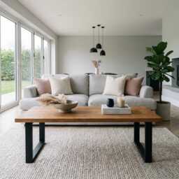 Minimalist Light Wood Coffee Table - Natural Finish, Bespoke 80-180cm, Handmade in Somerset Uk, Free Delivery - thumbnail 3