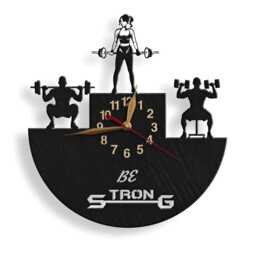 Wall Clock Weightlifter, Man Or Woman, Powerlifter, Bodybuilder, Bodybuilding Trainer ??oach Gift - thumbnail 2