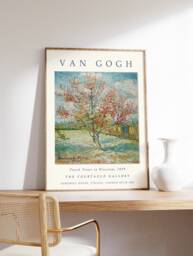 Van Gogh Exhibition Poster, Peach Trees in Blossom, Art Print, Floral Wall Art, Garden Gift, A1/A2/A3/A4 - thumbnail 1
