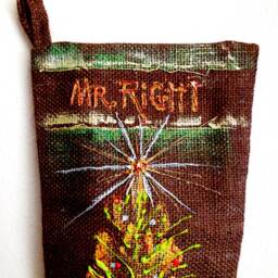 Christmas Stockinghand Made & Hand Painted Unique Stocking For Himmr Right Stockingholiday Gift Men - thumbnail 3
