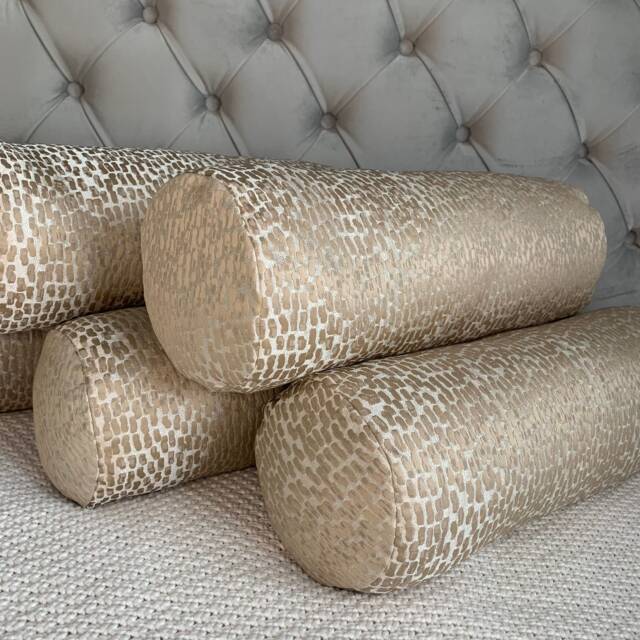 "Champagne Cushion, Bolster Cushion 16"" X 6" - image 1