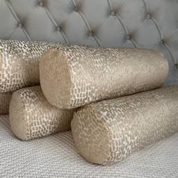 "Champagne Cushion, Bolster Cushion 16"" X 6" - thumbnail 1