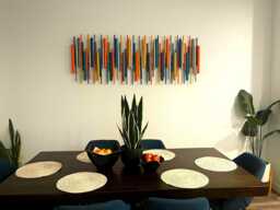 Modern Colourful Wall Art, Large 3D Wooden Sculpture, Colour Pulse - thumbnail 1