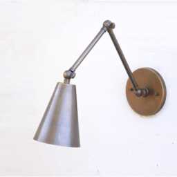 Brass Adjustable Wall Sconce Light, Solid Swivel Ul Listed No.0135 - thumbnail 3