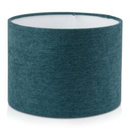 Teal Green Chenille Drum Lampshade, Minimalist Home Decor, Handmade UK Light Shade - thumbnail 1