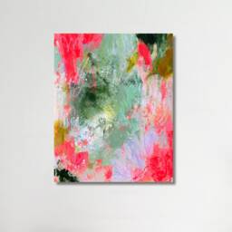Original Painting On Paper, Abstract Art Original, Small Colorful Artwork, Painting, Wall - thumbnail 1