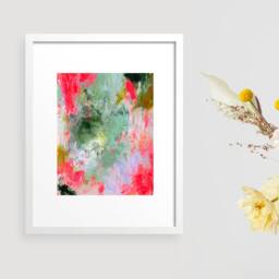 Original Painting On Paper, Abstract Art Original, Small Colorful Artwork, Painting, Wall - thumbnail 3