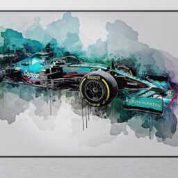 Aston Martin - Formula One Car F1 Wall Art Print Ref #171 - thumbnail 2