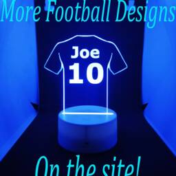 Personalised Football Night Light - Children's Kids Bedroom Boys Room Led Birthday Gift Christmas - thumbnail 4