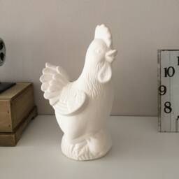 Rooster Cash Box, Ready To Paint, Ceramic Bisque, Figurine, Coin Bank, Piggy Banks, Diy Project, Toys, Art Statues
