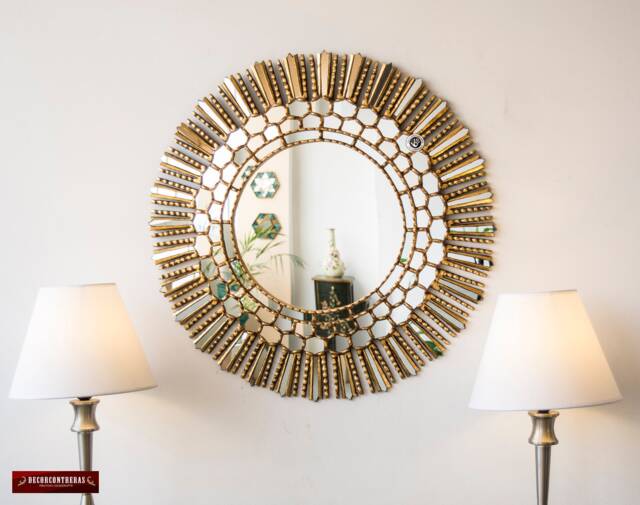 Gold Sunburst Wall Mirror 30 - image 1