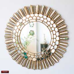 Gold Sunburst Wall Mirror 30 - thumbnail 2