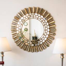Gold Sunburst Wall Mirror 30 - thumbnail 2