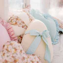 "Patchwork Pillow ""Honey Candy" - thumbnail 3