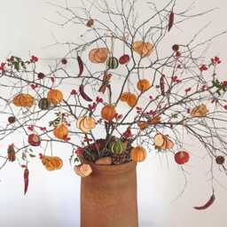 Natural Christmas Tree Decorations Hanging Dried Orange & Apple Slices Cinnamon Sticks Pine Cones Oranges Limes Chillies Pumpkins Ornaments - thumbnail 2