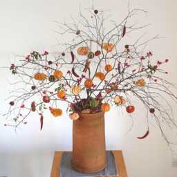 Natural Christmas Tree Decorations Hanging Dried Orange & Apple Slices Cinnamon Sticks Pine Cones Oranges Limes Chillies Pumpkins Ornaments - thumbnail 3