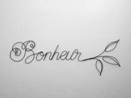 Relate Door Plate in Wire Recuit, Message, Phrase, First Name Wire, Sculpture, Wall Decoration, Stickers - thumbnail 1