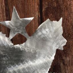 Alaskan Malamute, Metal Dog Tree Topper, Holiday, Wreath Decor, Christmas, Aluminum, Yard Stake Or Wall Hanging, Won't Rust, Lightweight - thumbnail 2