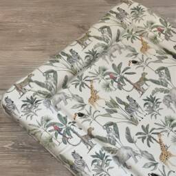 Safari Changing Mat, Jungle Changing Mat, Baby Animal Safari Nursery Theme, Change Mat - thumbnail 1