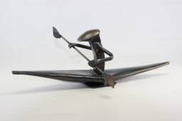 Kayak - Metal Art Figurine Railroad Spike Art Kayak Gift - thumbnail 1